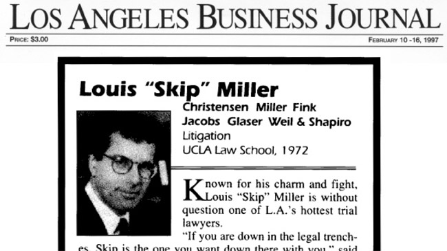 Los Angeles Business Journal Profiles Skip Miller