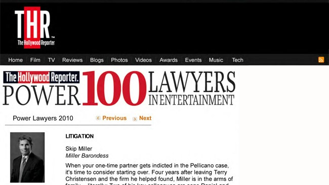 Top 100 Power Lawyers – The Hollywood Reporter