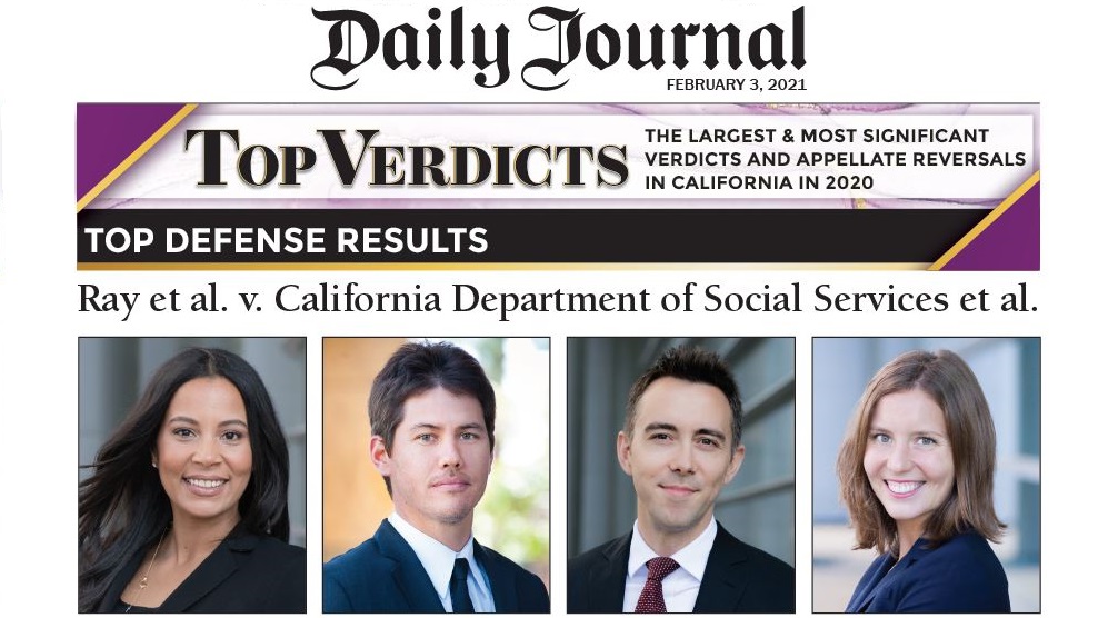 Miller Barondess Recognized Among Daily Journal’s Top Defense Verdicts 2020