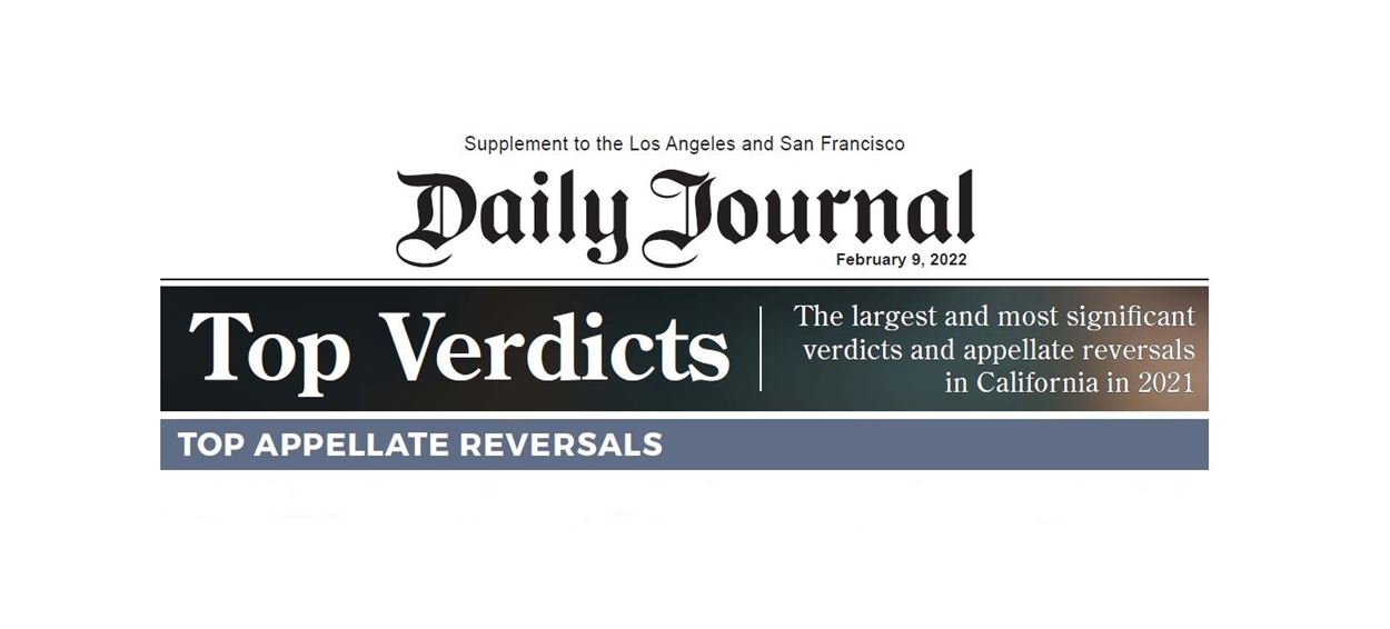 Miller Barondess Recognized Among Daily Journal’s Top Appellate Reversals 2021
