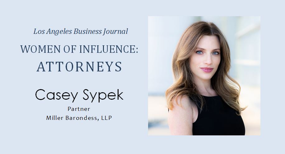 Casey Sypek Named Among Women of Influence 2022 by Los Angeles Business Journal